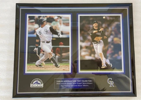 Framed Tulowitzki Cargo Gonzalez Colorado Rockies Slugger and Gold Glove 2010 Cover