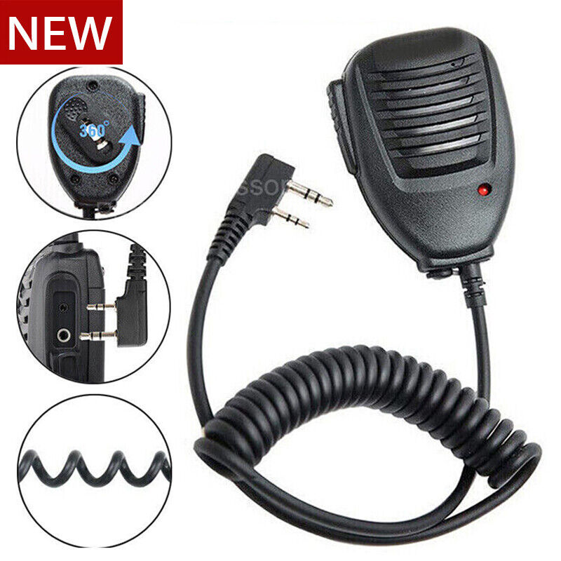 Shoulder Speaker Microphone 2-Pin for Baofeng UV-5R UV-82 BF-888S Two Way Radio. Available Now for $7.98