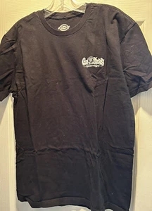 Dickies Gas Monkey Garage T-Shirt Large Cotton Logo Front Back Black - Picture 1 of 4