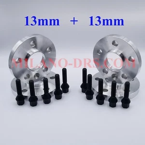 KIT 4 DISTANZIALI RUOTA 13+13mm ALFA ROMEO GIULIETTA + BULLONI BLACK - Imagen 1 de 1