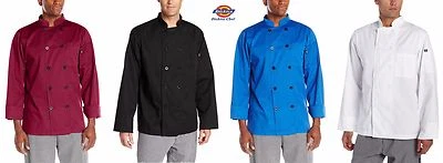 Dickies Men's Paolo Classic Chef Coat Basic Long Sleeve Chef Jackets DC122 - Image 1 of 2