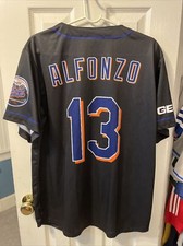 Edgardo Alfonzo Brooklyn cyclones baseball men’s black light weight jersey XL