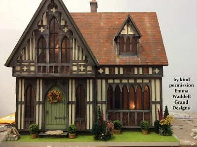 STACEY'S MINIATURE MASONRY Staceys 1:12th Miniatur traditionelle Versi Dachziegel, Fliesen & eine Hälfte & Grat