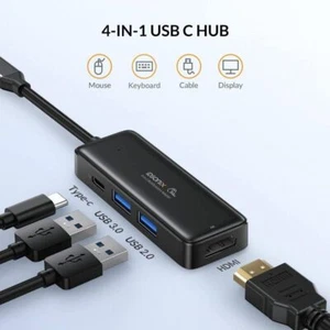 Concentrador USB multipuerto iDsonix USB-C con 4K HDMI USB 3.0 5Gbps USB tipo C para PC - Imagen 1 de 7