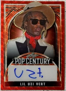 2024 LEAF METAL POP CENTURY LIL UZI VERT AUTO RED FLOOD PRISMATIC 1/1 - Picture 1 of 1