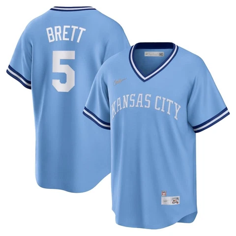 Kansas City Royals George Brett #5 Nike MLB Cooperstown Collection Player Jersey Cover