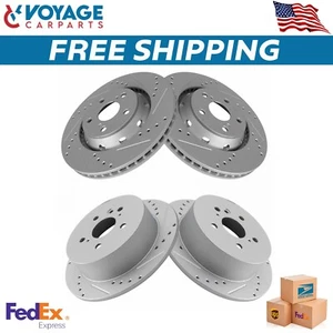 New Front and Rear Brake Rotors Set For 2009-2015 Toyota Venza - Picture 1 of 6