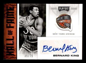 BERNARD KING 2020/21 CRÓNICAS PLAYOFFS SALÓN DE LA FAMA AZUL AUTOMÁTICO #35/75 BF6535 - Imagen 1 de 2