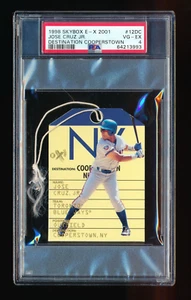 JOSE CRUZ JR. 1998 SKYBOX EX 2001 DESTINATION COOPERSTOWN WITH STRING SP SSP PSA - Picture 1 of 2