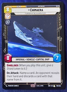 Star Wars Unlimited Spark of Rebellion Chimaera Rare Card - Picture 1 of 2