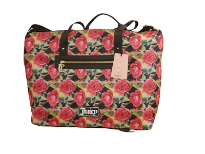 NEW WT JUICY COUTURE LARGE NYLON WEEKENDER GOODSPORT OVERNIGHT DUFFEL PINK ROSE - Image 1 of 4