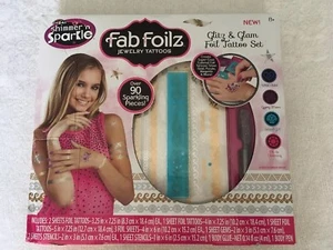 Cra Z Art Shimmer n Sparkle Fab Foil Jewelry Tattoos Set Glitz Glam Foilz Nuevo - Imagen 1 de 2