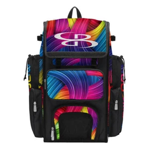 Zaino softball Boombah Superpack - borsa pipistrello/ingranaggio giocatori - Rainbow Flow - Foto 1 di 12