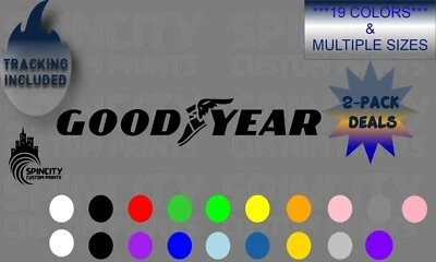 GOODYEAR Car Vinyl Window Decal Graphic Bumper Laptop Sticker NEW - Image 1 of 4