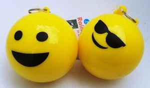 YOU PICK Emoji Smile Face Emergency Hooded Rain Poncho Clip-On Storage One Size - Picture 1 of 4