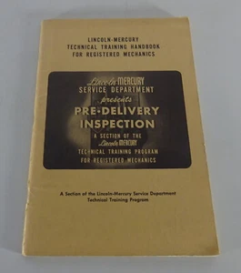 Tecnico Formazione Lincoln/Mercury Auslieferungsinspektion Stand 1952 - Foto 1 di 4