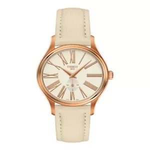TISSOT BELLA ORA ROSE GOLD PVD OVAL CASE LADIES WATCH T103.310.36.113.01 - Picture 1 of 5
