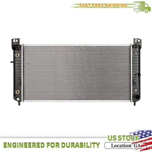 Aluminum Radiator For Chevy Silverado 1500 2500 Suburban Tahoe 4.8 5.3 6.0L q-ud - Picture 1 of 10