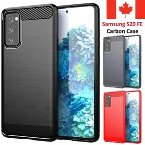 Coque pour Samsung Galaxy S20 FE - Coque résistante antichoc en fibre de carbone TPU - Photo 1 sur 11