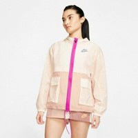 nike woven colorblock full zip jacket womens