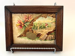 Tobacco Label Lithograph Vintage OL Schwencke Lithographic Co. NY Framed - Picture 1 of 5