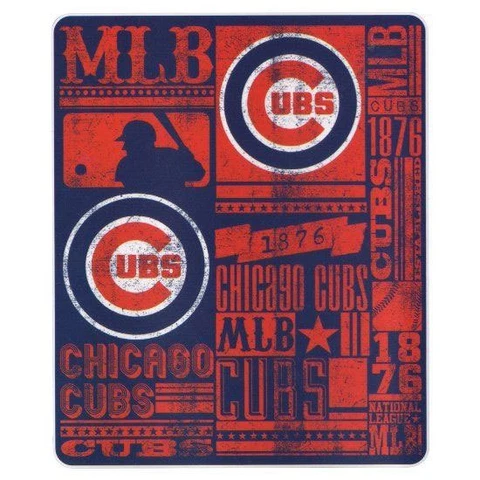 Chicago Cubs Fleece Throw Blanket Cover