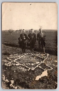 Cartolina RPPC Soldati Legione Ebraica WWI Stella di David Palestina - Foto 1 di 2