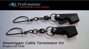 Par de Terminadores de Cable Downrigger Peso/Clip de Bola Troll-Master LOTE de 2 - Imagen 1 de 2