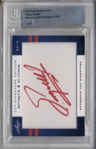 2012 Leaf Sports Icons Fuzzy Zoeller Master's Golf Champion 1979 BGS - Picture 1 of 2