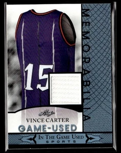 2024 Leaf In The Game Used Sports Platinum #GUM-143 Vince Carter jersey card - Picture 1 of 2