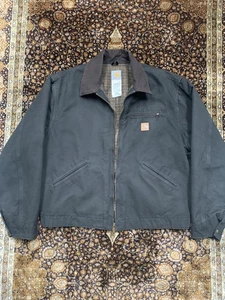 VTG Carhartt Detroit Jacket J97 Black Blanket Lined XL EUC  - Picture 1 of 16