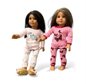 Pijama Muñeca 18" Se Adapta a American Girl, Nuestra Generación, Palanca MUÑECAS NO INCLUIDAS - Imagen 1 de 2
