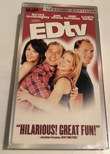 Ed Tv Vhs Tape Matthew McConaughey Ron Howard Woody Harrelson Jenna Elfman - Picture 1 of 3