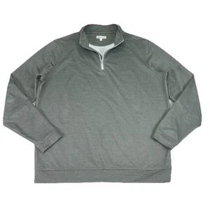Pullover de golf Peter Millar Perth Melange Performance 1/4 cremallera para hombre L gris elástico - Imagen 1 de 15