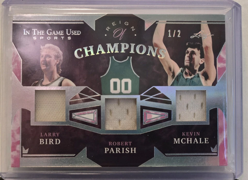 Leaf In The Game 2022 usado Reign Of Champions Larry Bird Parish Mchale/2 #RC-02 Foto 1 de 2