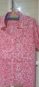Thomas Cook Fab Ladies Short Sleeve Blouse.Sz 18.Pink & White As New - Picture 1 of 5