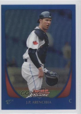 2011 Bowman Chrome Blue Refractor /150 JP Arencibia #56 - Image 1 of 2
