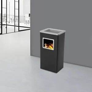 Trash Can Garbage Bin Indoor&Outdoor Stainless Steel Trashcan for Home/Office - Picture 1 of 21