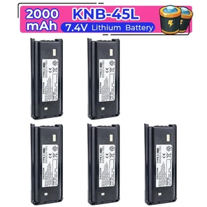 5PC 2000mAh KNB-45L Li-ion Battery with Type-C interface For Kenwood TK-2200 - Picture 1 of 12