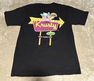 Camiseta The Simpson Krusty Burger negra gráfica talla mediana - Imagen 1 de 8