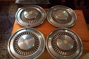 OE vintage set of 4 15 inch wheelcovers # 3080, 1977 Chevelle Malibu, fit others - Picture 1 of 5