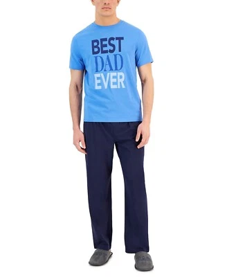 Club Room Men's 2-Pc. Best Dad Ever Pajama Set, Size XL - Image 1 of 3