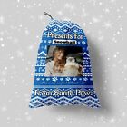 Santa Paws - Pet Christmas Eve Treat Bag - Personalised Blue Dog Treat Gift