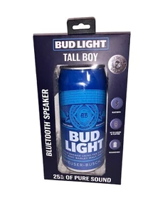 ALTAVOZ BUD LIGHT Hombre Alto Bluetooth Cuevas Playa Piscina Puertas Traseras Fiestas Azul - Imagen 1 de 6