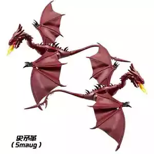 Bloques de construcción Magic Medieval Series Flying Dragon Red Smaug Flame Dragon - Imagen 1 de 8