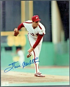*STEVE CARLTON*  Hand Signed 8x10 Color Photo  PHILADEPHIA PHILLES - Picture 1 of 1