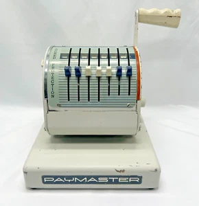 VINTAGE Paymaster Serie X-550 Scrittore di assegni 7 colonne - senza chiave - Foto 1 di 17