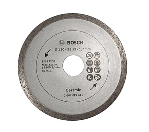 Disco de corte de diamantes Bosch Promoline 2607019471 para azulejos, diámetro 110 mm - Imagen 1 de 10
