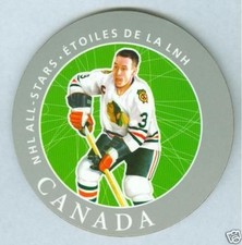 Pierre Pilote 2005 Canada Post Hockey NHL Coaster '05 Chicago Black Hawks