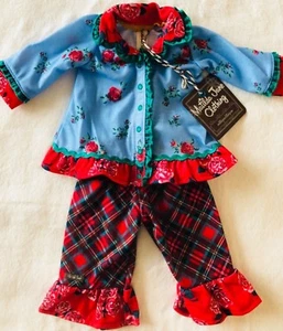 Matilda Jane Doll Clothes Matches Long Winters Nap PJ Pajama Set Fits 18” New - Picture 1 of 3